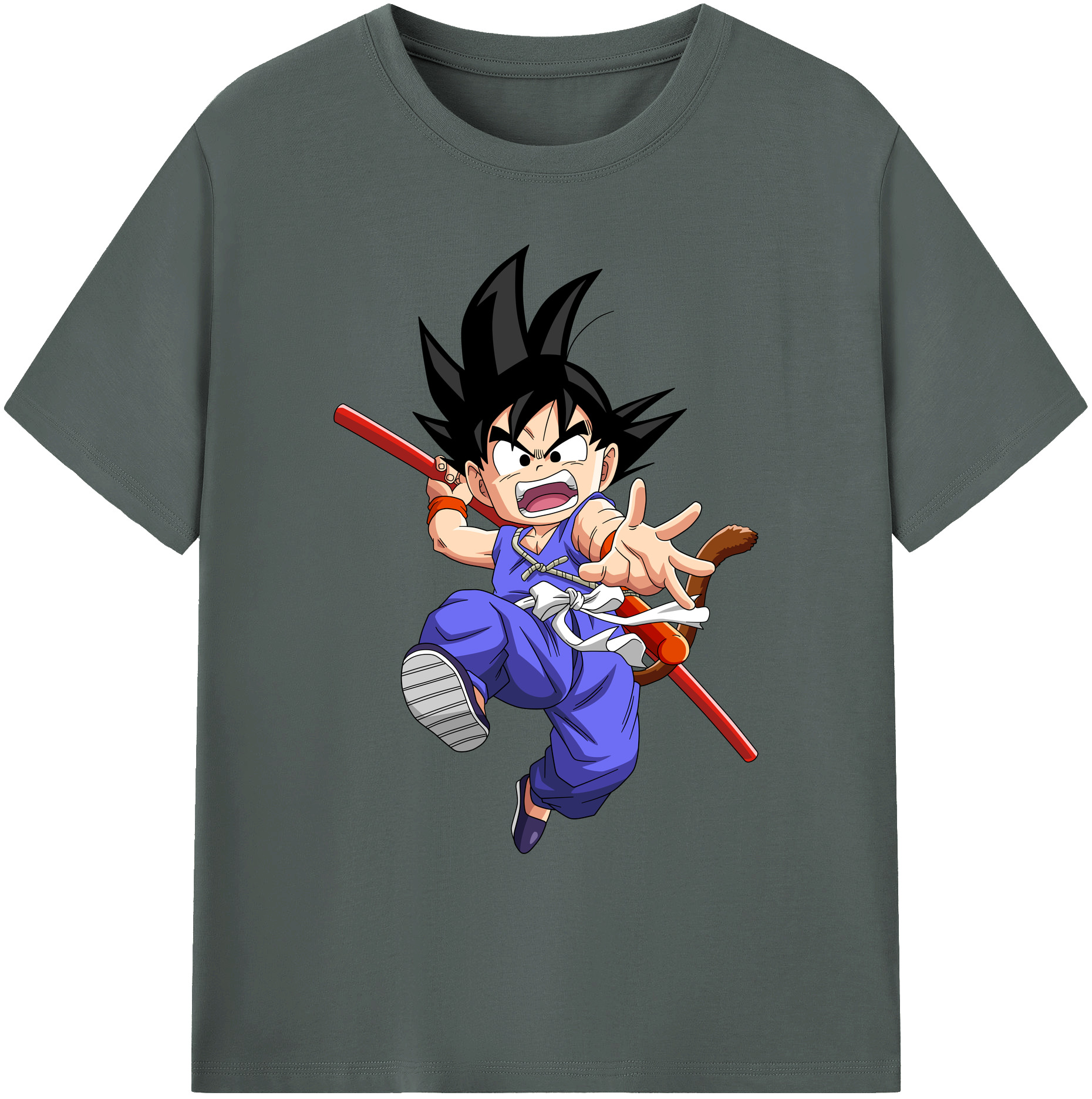 （画像用） ドラゴンボール 孫悟空（そん ごくう）Son Goku カカロット DRAGON BALL Kakarotto 綿100％ メンズ半袖Tシャツ｜肌触りやわらか＆通気性